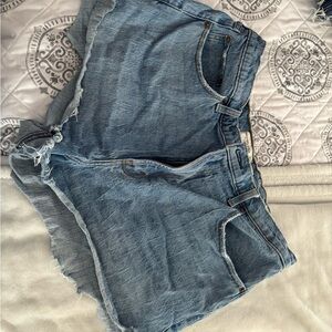 Abercrombie and Fitch the Mom Short Denim Cutoff Shorts